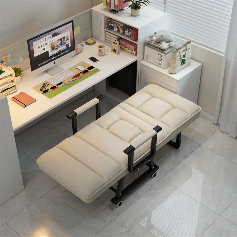 办公室单人午休躺椅折叠电脑椅子可躺平午睡椅可坐可躺懒人靠背椅