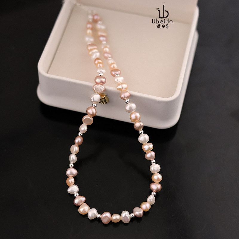 优贝朵2025新款淡水珍珠项链女短款彩色巴洛克小众轻奢锁骨链颈饰,珠宝/钻石/翡翠,颈饰,淘宝优惠券,粉丝福利购,淘宝优惠卷