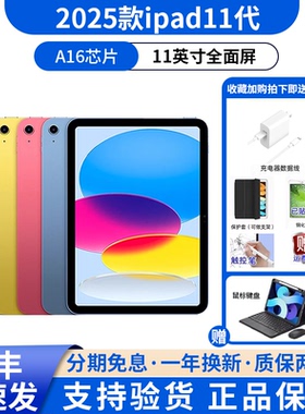 Apple/苹果 iPad 2025款 ipad11代 11英寸 A16芯片 平板电脑