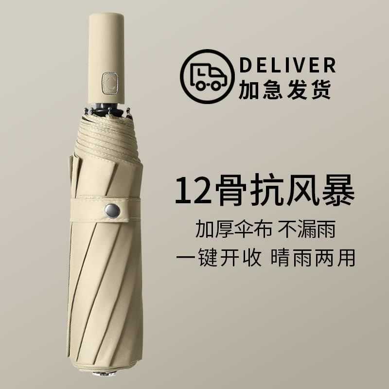 全自动大号折叠雨伞大量批发男女结实抗风防晒遮阳晴雨伞可印广