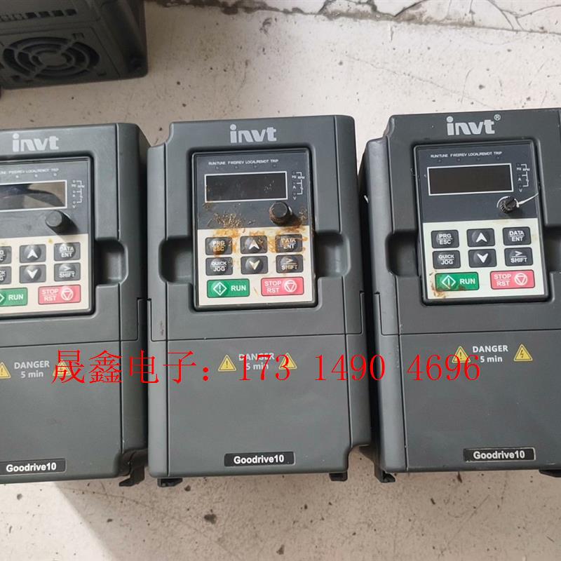 英威腾GD10-1.5KW变频器六台,两台缺面板,底角都坏【询价产品】