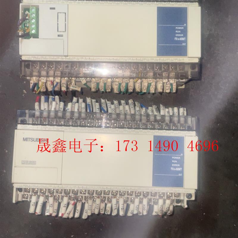 三菱PLC、FX1N一60MT刚刚从设备拆下来漂亮有需要【询价产品】