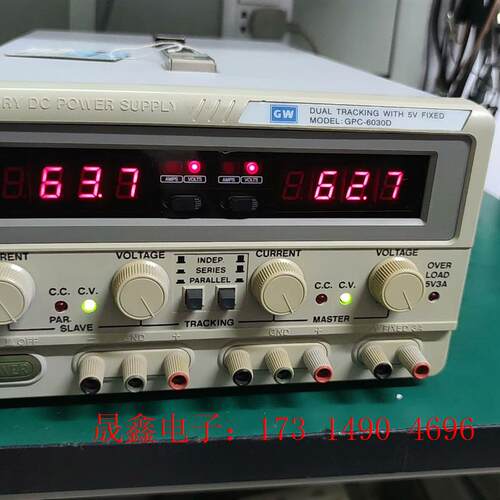出8-9成新固纬线性直流稳压电源GPC-6030D,双路60【询价产品】