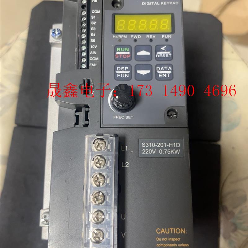 S310-201-H1D 东元220V0.75KW变频器 测【询价产品】