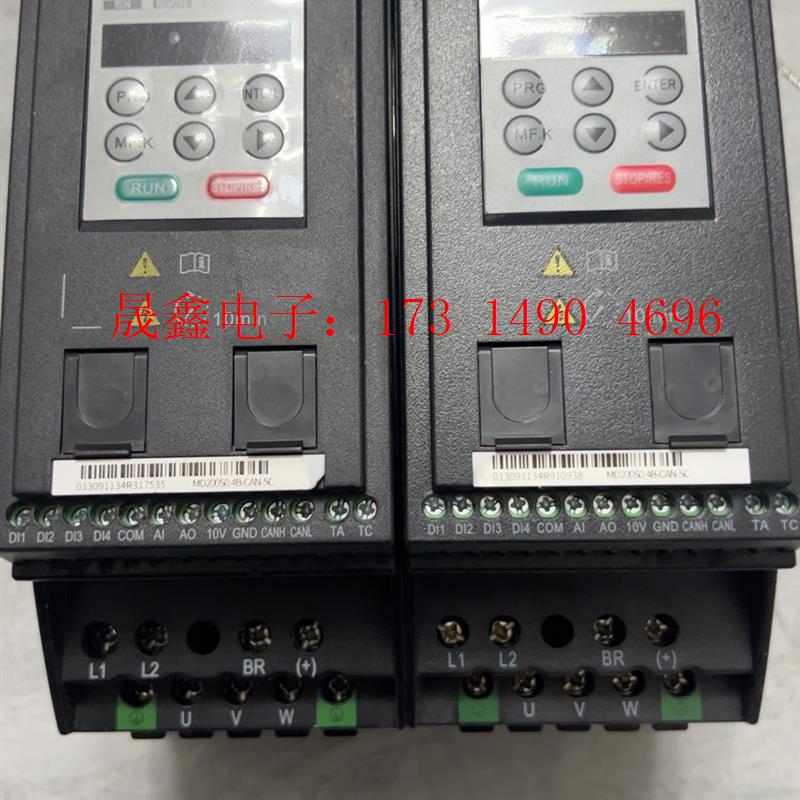 汇川变频器MD200S0.4B-CAN-SC调机测试了一下,【询价产品】