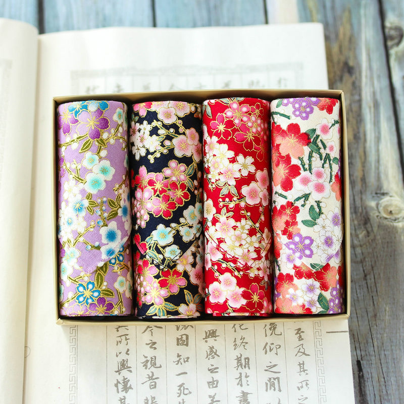 JAPAN SQUARE SCARF SWEAT-ABSORBING HANDKERCHIEF PORTABLE COTTON STUDENT GIRL JAPANESE-STYLE JAPAN LU SHIKI HOT GOLD THICK HANDKERCHIEF GIFT BOX