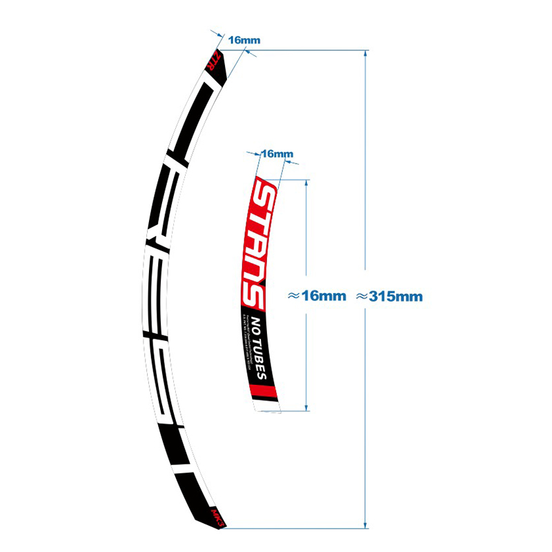 2020款NOTUBES CREST MK3山地车轮组贴单车贴纸自行车车身车贴纸 自行车/骑行装备/零配件 自行车贴纸/反光贴 原图主图