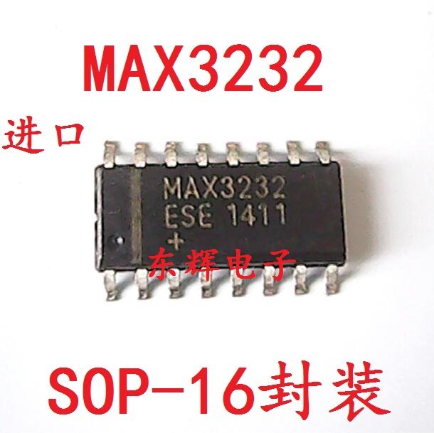 贴片IC MAX3232CSE MAX3232ESE 进口拆机收发器 SOP-16 可直拍