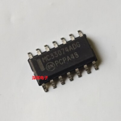 贴片IC MC33074DR2G ADR2G ADG 全新四运放芯片SOP-14脚 可直拍
