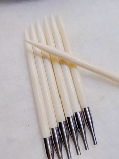 牦牛白料可拆卸环形毛衣针DIY