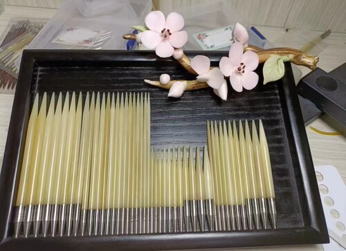 骆驼骨毛衣针棒针环形针袖子针定制牛骨编织工具套装织毛衣