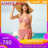 Áo tắm nữ chính hãng được yêu thích mùa hè in hình bikini không hỗ trợ áo tắm chia đôi áo tắm SL66132 - Bikinis