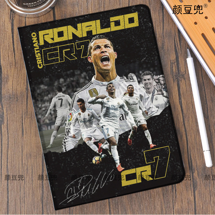 C罗纳尔多Ronaldo保护套ipadA16 10.2适用10.9air6/7第十代matepad pro11华为11.5S足球周边mini7小米6/7pro
