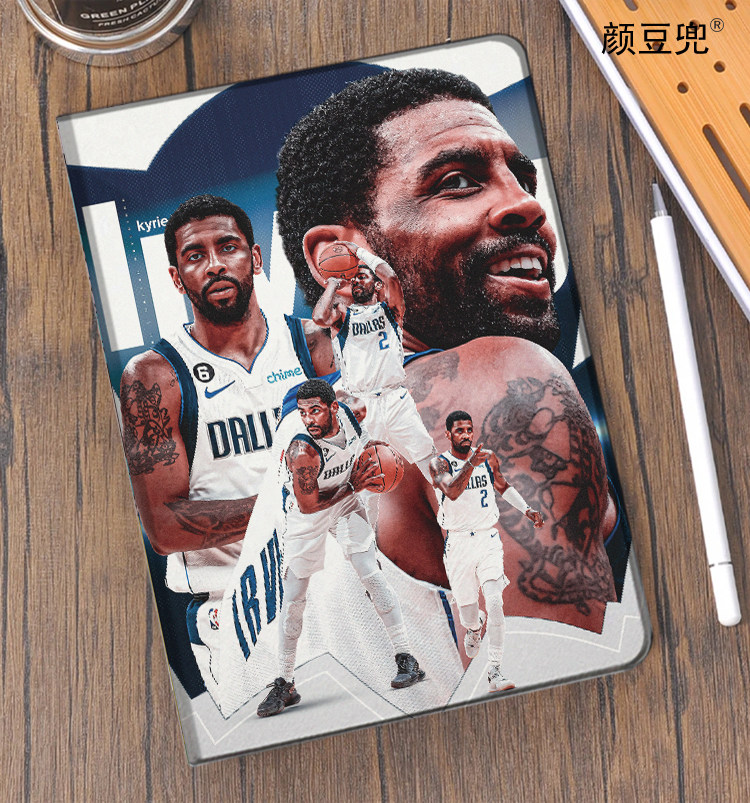 NBA 篮球 独行侠队 欧文 ipad10.2适用于air4/5 10.9第十代matepad pro11笔槽mini45/6小米6pro荣耀V8保护套