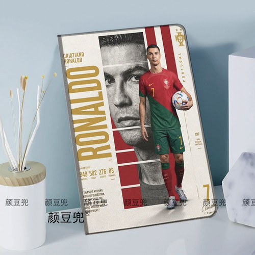 C罗纳尔多Ronaldo周边mini7小米8pro保护套10.9air6/7第十代matepad pro12.2华为11.5S适用ipadA16 789 10.2