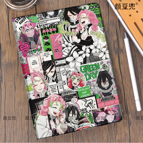 甘露寺蜜璃 伊黑小芭内 周边ipad10.2适用于mini6/7小米7保护套Air45 10.9鬼灭之刃matepad华为11.5恋柱 蛇柱