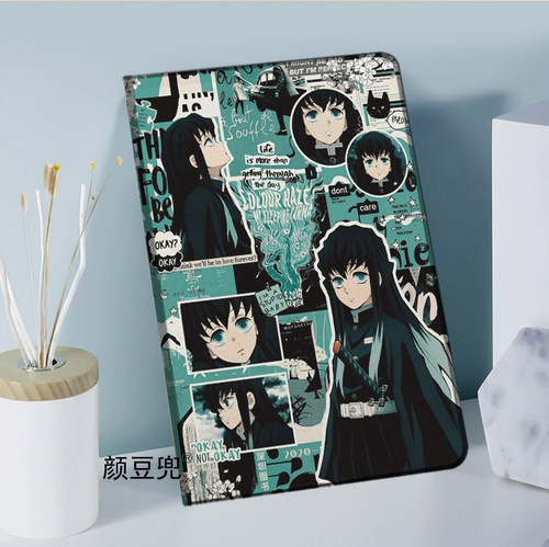 鬼灭之刃 动漫周边ipad10.2适用10.9air3/4/5时透无一郎9.7mini5/6小米6pro保护套OPPOPAD防摔matepad pro11