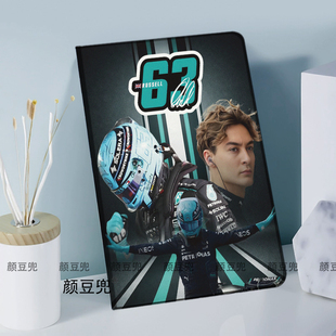 乔治拉塞尔F1保护套ipadA16 789 10.2适用10.9air6/7第十代matepad pro12.2华为11.5赛车周边mini6/7小米7pro