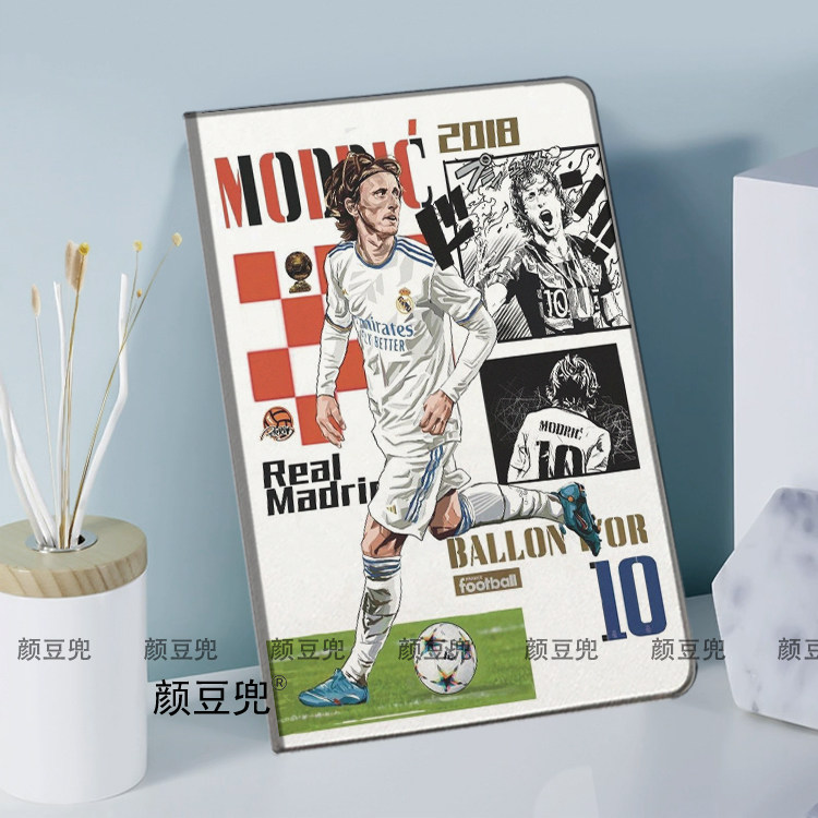 ipad7/8/9 10.2适用于mini6小米7pro保护套Air45 10.9第十代matepad pro11华为11.5S莫德里奇Modric足球周边