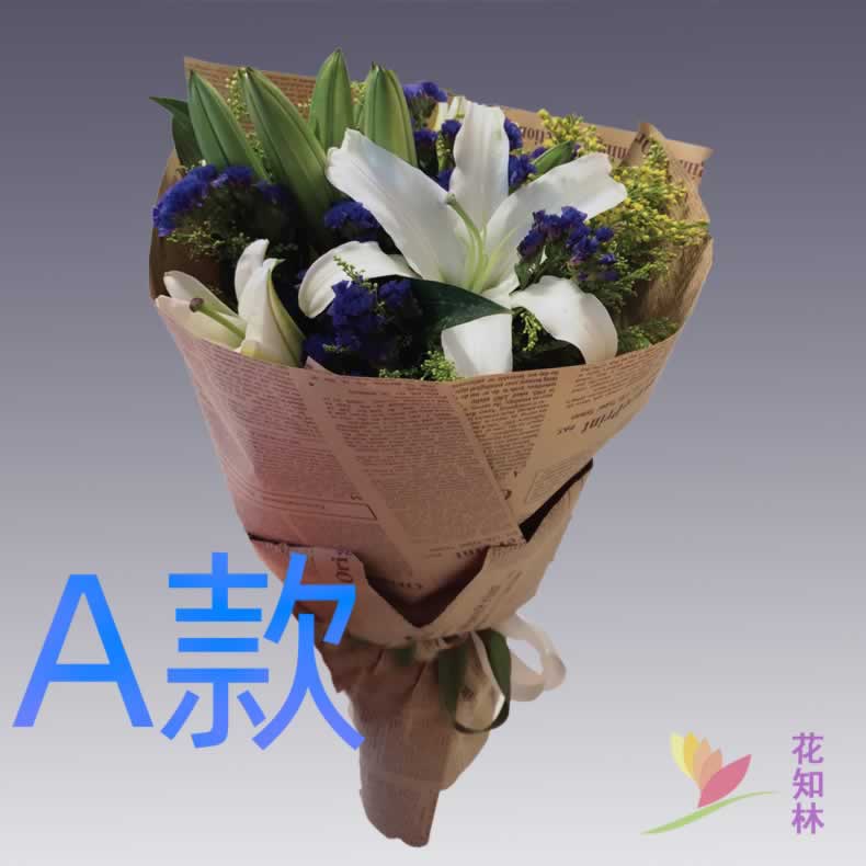 生日求婚白百合山西临汾花店送花汾西县临汾市侯马市同城鲜花快递-封面