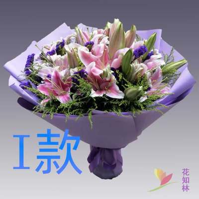 生日求婚粉百合山东德州花店送花乐陵市禹城市德城区同城鲜花速递