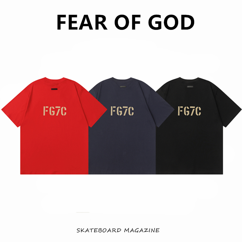 FOG主线FG7C植绒松短袖运动T恤