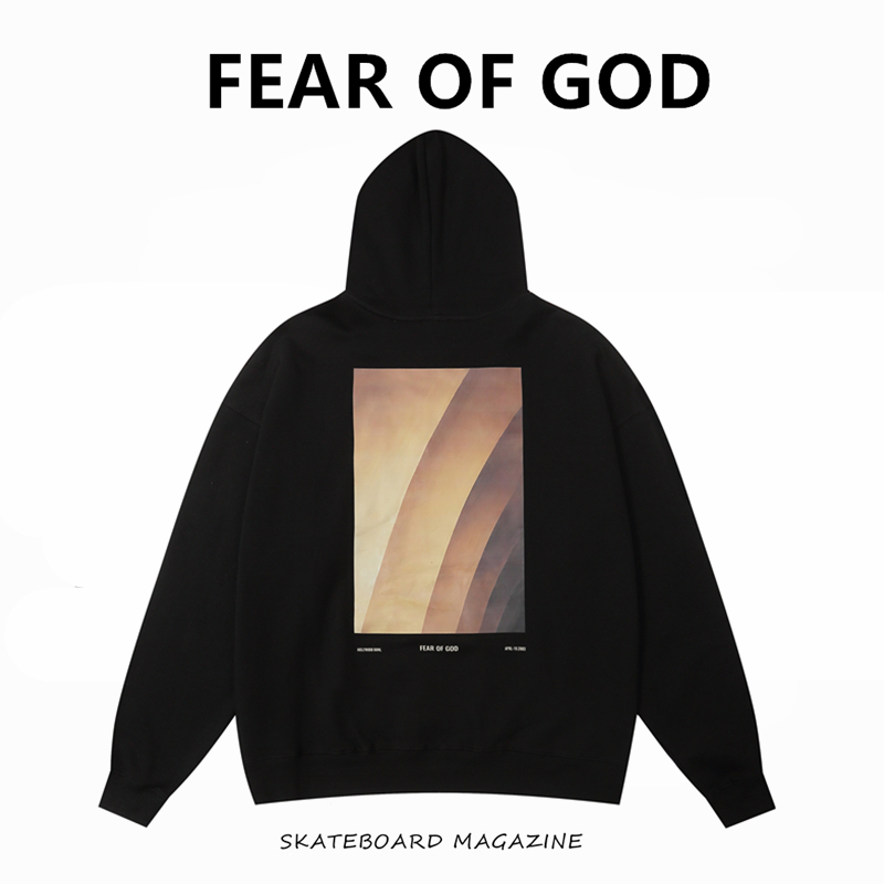 ESSENTIALS休闲加绒连帽卫衣男