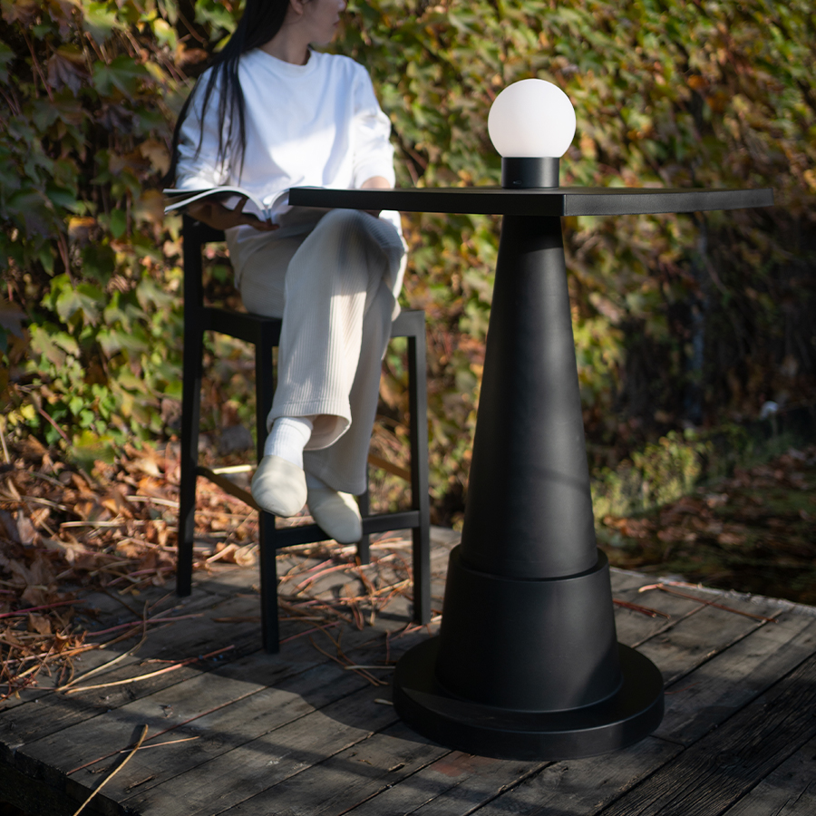 吱音开局桌吧台桌餐桌阳台户外塑料桌极简现代个性设计酒吧组合桌