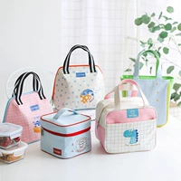 Экологичный утепленный термос, мультяшная сумка для ланча для школьников и студентов, небольшая сумка, в корейском стиле
