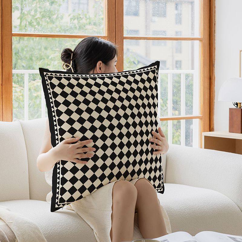 奶油风抱枕沙发客厅轻奢高端大靠垫办公室靠背腰靠椅子高级靠枕套,居家布艺,靠垫/抱枕,淘宝优惠券,粉丝福利购,淘宝优惠卷