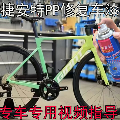 捷安特propel adv2牛油果色补漆笔划痕修复TCR-ADV3渐变浅蓝紫漆