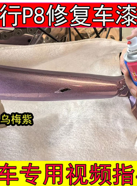 专用大行P8乌梅紫补漆笔剐蹭划痕修复漆面油漆折叠车P8紫色自喷漆