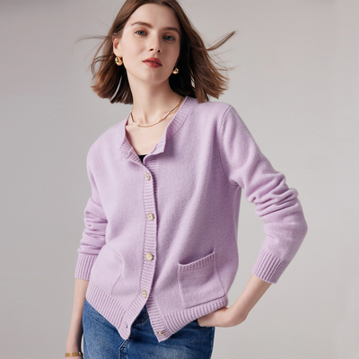 帕罗100山羊绒长袖开衫