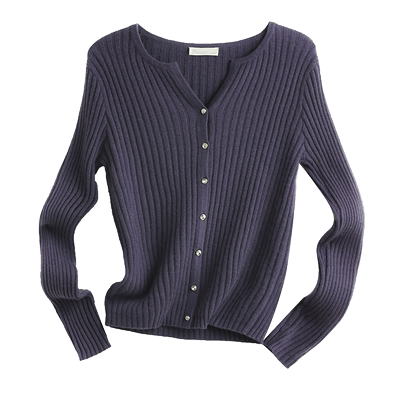 帕罗长袖V领通勤100%羊绒开衫