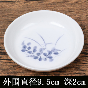 文房四宝塑料仿陶瓷水碗水碟笔洗调色碟水彩盘国画书法用品促销