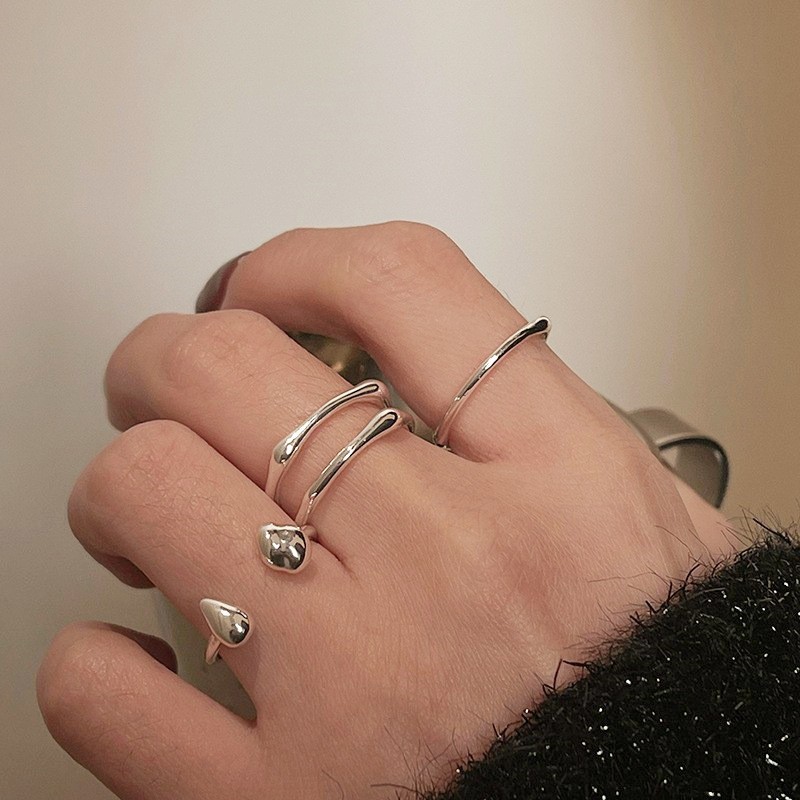 韩版戒指开口指环嘻哈复古女