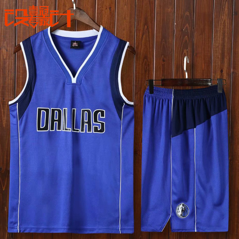 篮球服套装男小牛队篮球衣东契奇77号诺维斯基41号球衣篮球训练服