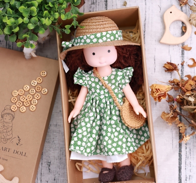 搪胶人偶公仔洋娃娃女孩玩具可换衣服娃娃高颜值可换装儿童礼物