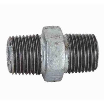 六角外丝镀锌对螺纹接头
