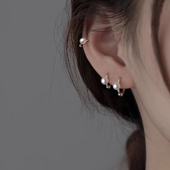 925纯银珍珠耳环2024新款 耳钉女高级感小众轻奢耳饰 爆款