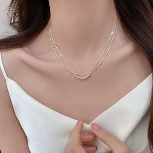 925纯银转运珠项链2025年新爆款小众女颈链高级感锁骨链