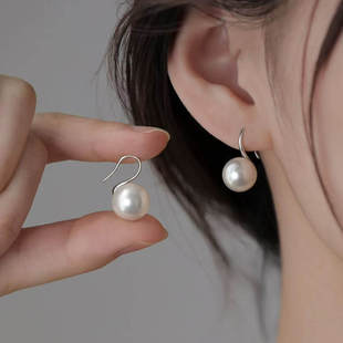 925银珍珠耳环女轻奢高级2025新爆款 耳饰气质耳钉