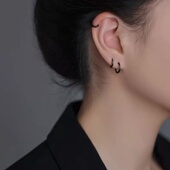 925纯银养耳洞耳环女耳钉2024新爆款 睡觉免摘耳骨钉耳饰