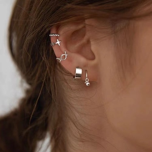 其他韩国925银女气质耳环