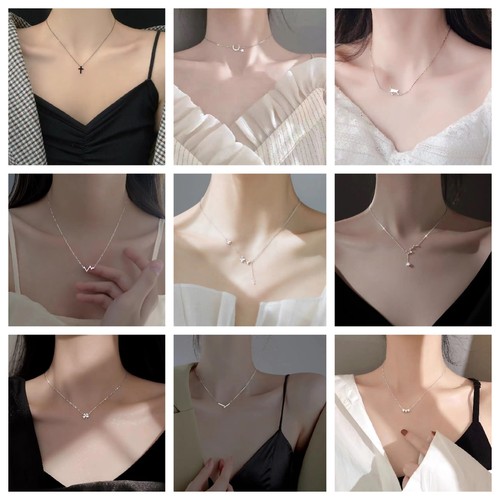 其他925银纯银十字链女高贵时尚