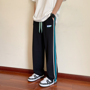 夏季薄款冰丝长裤子12岁男孩13初高中学生14大童15帅气运动休闲裤