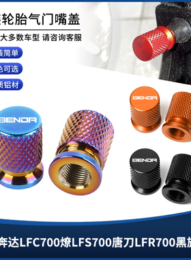 适用奔达LFC700燎LFS700唐刀LFR700黑旗500改装防漏气嘴盖帽配件