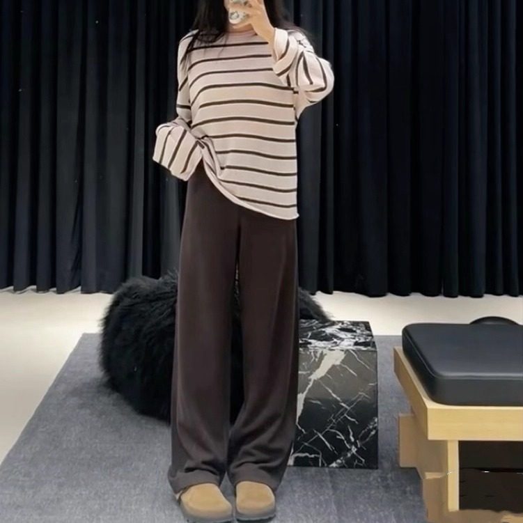 商场同款MO家正品2025冬季新品百搭糯米裤德绒裤休闲裤MBE4PAT017