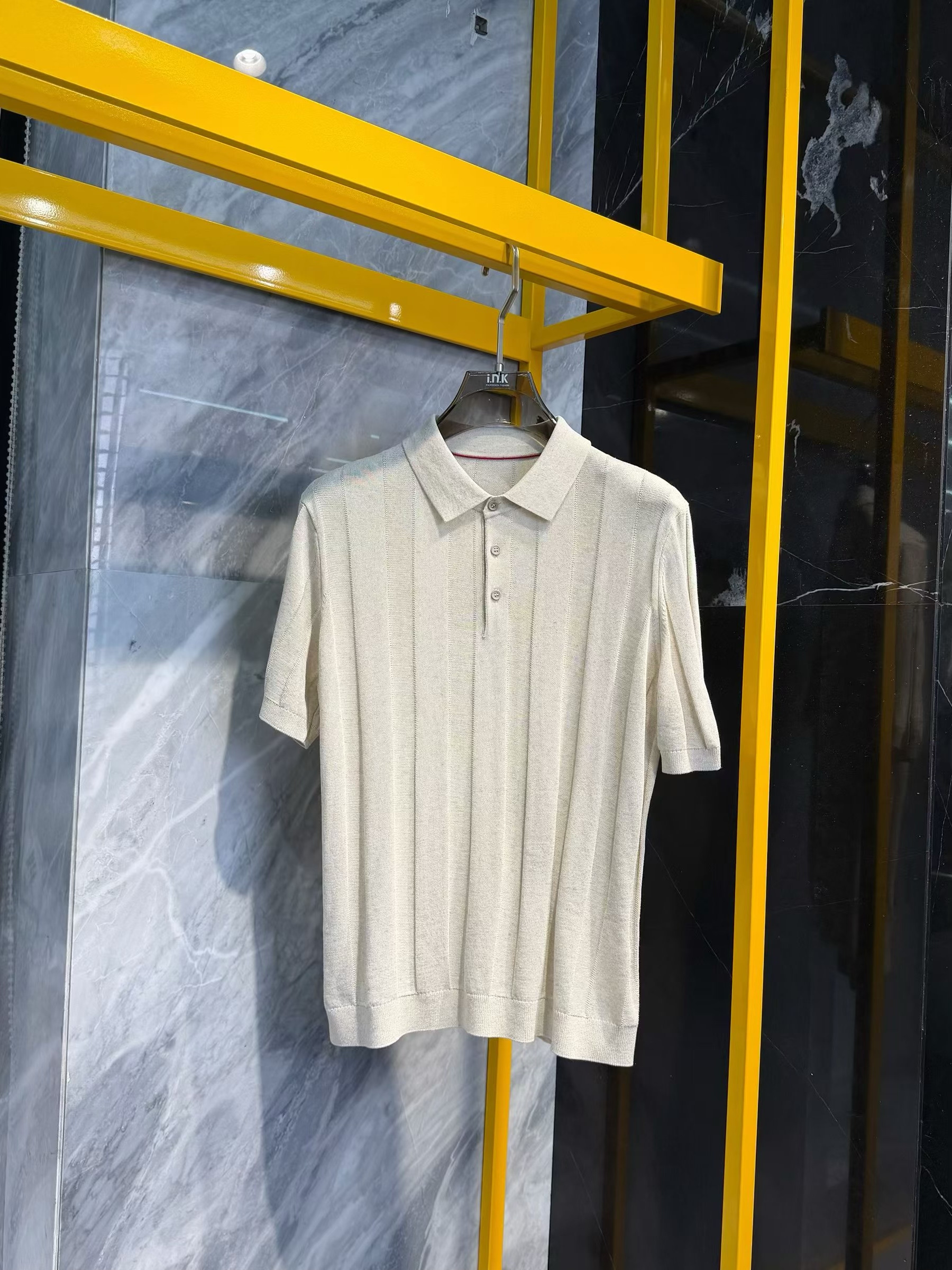 T26夏季新款男士温州欧版修身潮流刺绣针织透气Polo衫翻领短袖T恤