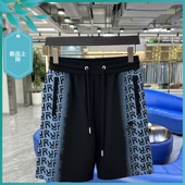 透气休闲五分短裤 T25夏季 温州欧版 宽松潮刺绣印花沙滩裤 新款 男士